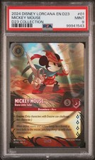 DISNEY LORCANA EN D23-D23 EXPO PROMO MICKEY MOUSE - BRAVE LITTLE TAILOR PSA 9