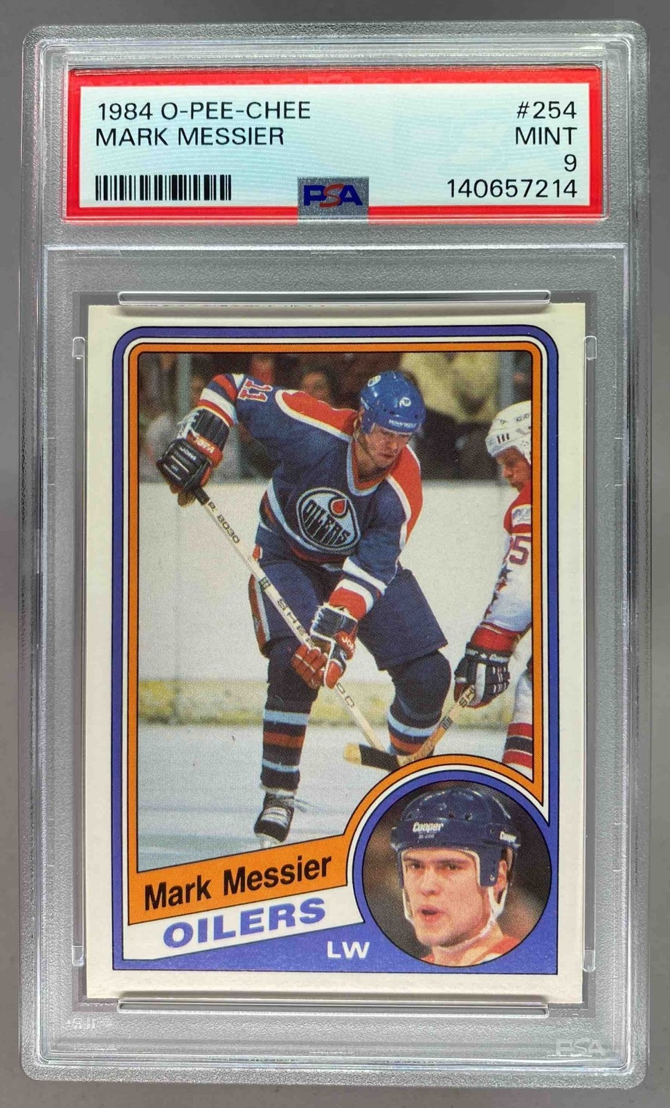 Mark Messier 1984-85 O-Pee-Chee #254 PSA 9 Oilers