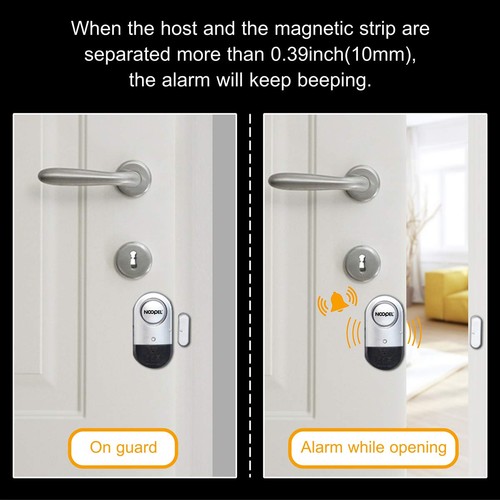 Door Window Alarm 2 Pack Home Security Sensor Burglar Anti-Theft 120DB Alarm ... - Picture 2 of 7