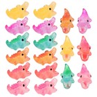 18 Pcs Glow-in-the-dark Animal Statue Miniature Decor Sculptures