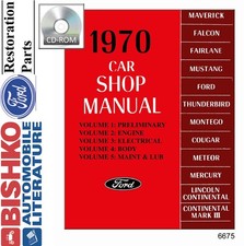 1970 Ford Lincoln, Mercury - All Models Factory Shop Service Manual CD