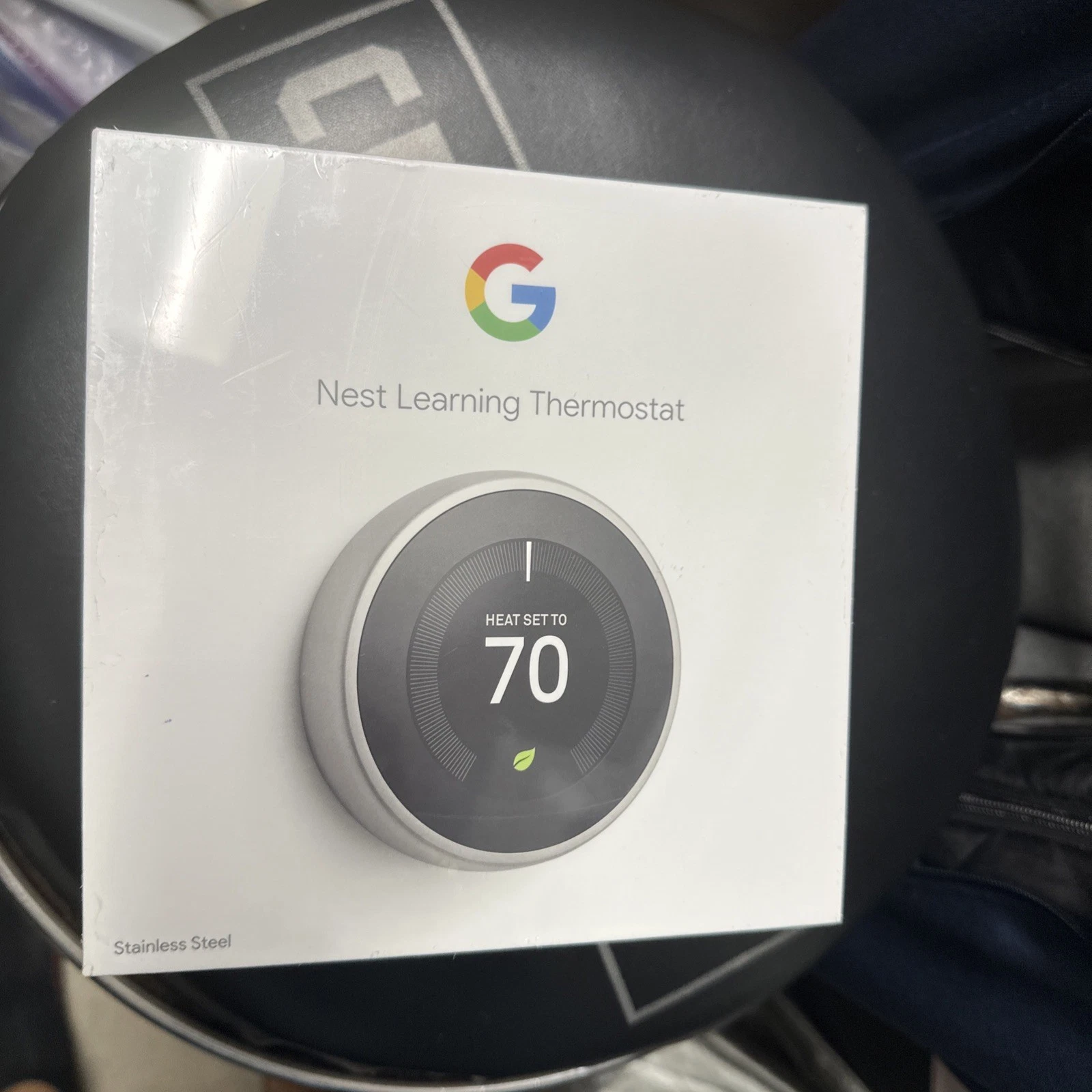 Google Nest 3rd Gen Smart Learning Thermostat - Stainless Steel (T3007ES)