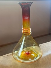 Blenko Iowa Sunrise Rare Shivvers 2015 Piece Made For Fundraiser Signed