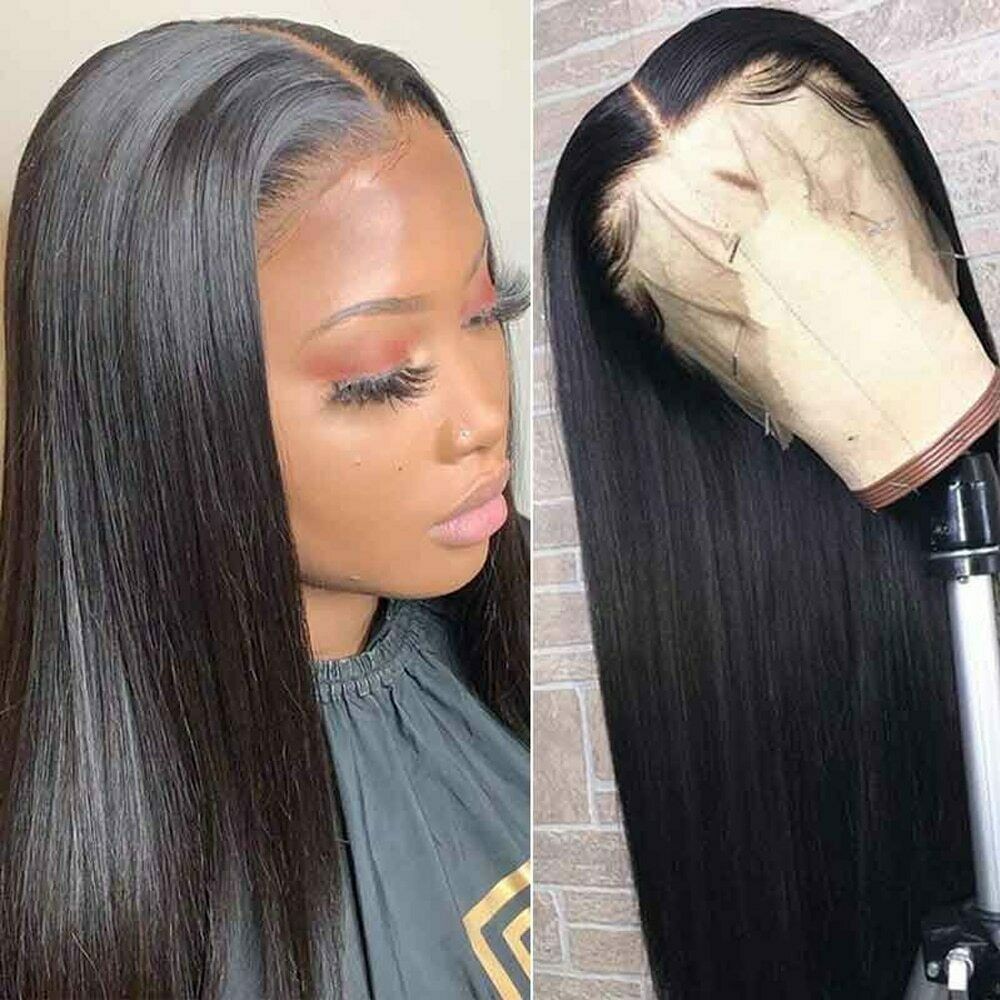 Glueless Straight Lace Front Wigs with Deep Part for Women