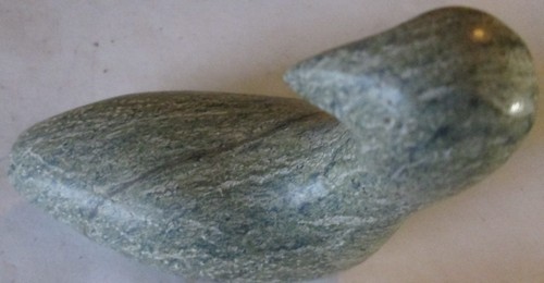 VINTAGE 1994 ALDA KORGAK?? CARVED GREEN SOAPSTONE INUIT SEAL FIGURINE UNSIGNED - Afbeelding 7 van 10