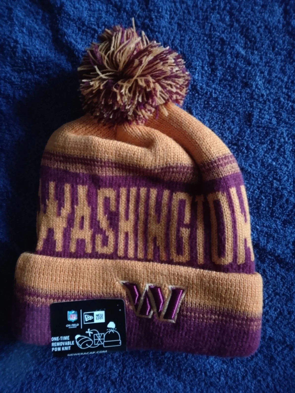 Washington Commanders NFL Bobble Hat Multicoloured. New With Tag Still On