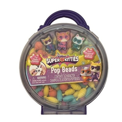 BRAND NEW Super Kitties Pop Beads Jewelry Making Kit 125 Pieces