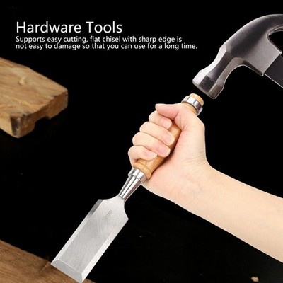 Flat Chisel Woodworking Tool Wooden Handle Hardware Tools Industrial Accesso SET