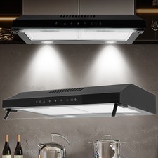 60cm Unterschrank-Dunstabzugshaube 250m³/h Abluft Umluft Dunstabzugshaube LED