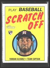 Yordan Alvarez 2020 Topps Heritage 1971 Topps Baseball Scratch-Offs #2 RC Astros
