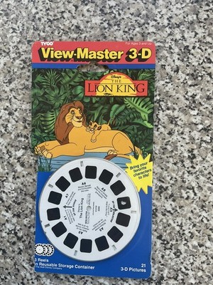 König der Löwen Viewmaster View Master 3 Rollen auf Karte #3095 Walt Disney Vintage Spielzeug
