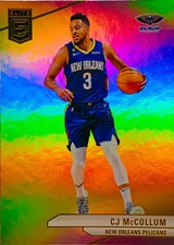 CJ McCollum 2023-24 Donruss Elite Basketball Holo Refractor Base Card # 55 NBA