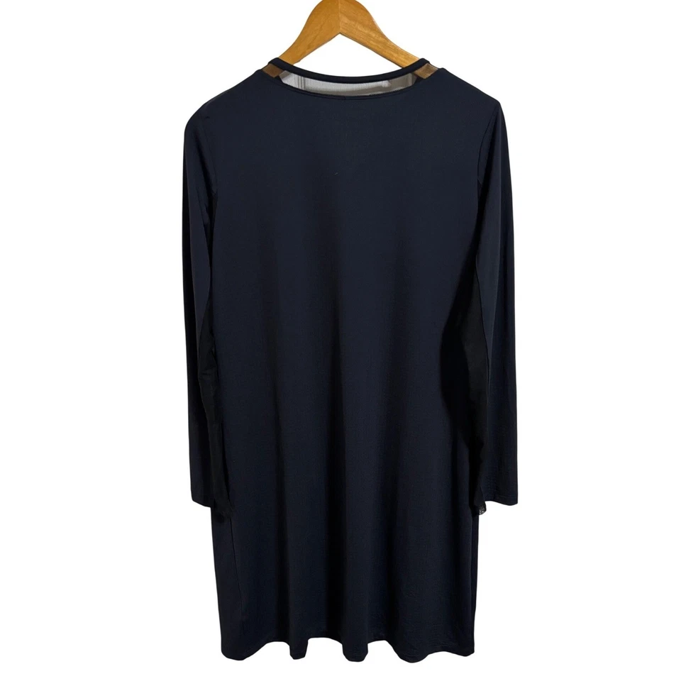 IBKUL Damen Tenniskleid dunkelblau Langarm UPF 50+ Sonnenschutz Large - Bild 3 von 4