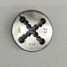 Ace Hanson 5/16"-24 NF Round Die 2" OD Screw Adjustable Die Carbon Steel USA