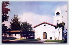 Postcard Mission Santa Cruz California Founded 1791 Unposted