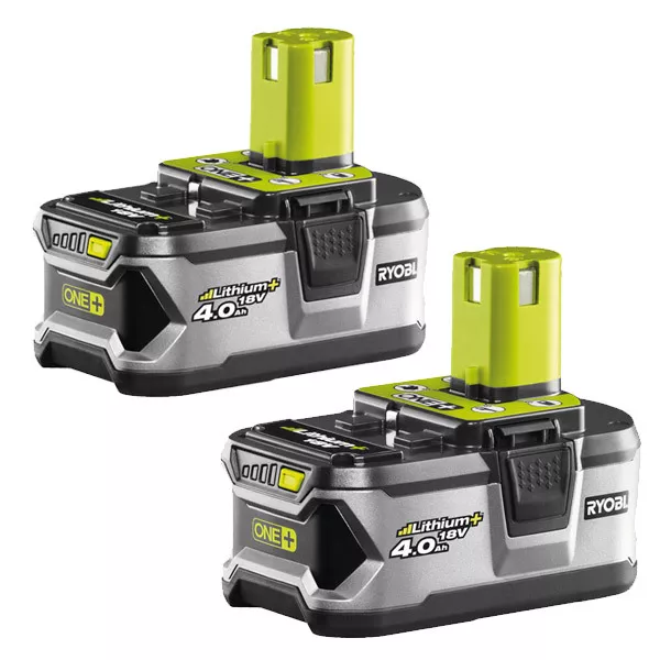 Akkumulerede Transcend sprede Ryobi RB18L40/2 18v 4.0Ah Li-ion Battery Twin Pack RB18L40 | eBay