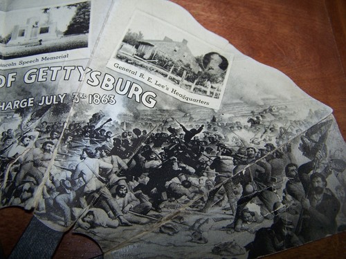 Battle of Gettysburg 75th anniversary Blue Gray reunion souvenir fan 1938 - Picture 6 of 6