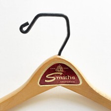 Vintage Smiths California Wood Clothes Hanger 1950s 1960s For Suits Shirts Pants