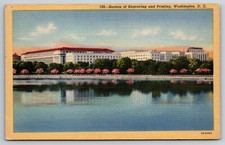 Bureau of Engraving and Printing Washington DC Vintage Art Postcard