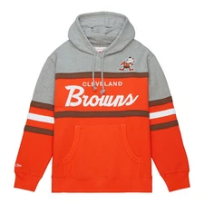 NWT Men's Cleveland Browns Mitchell & Ness Head Coach Pullover Hoodie $110