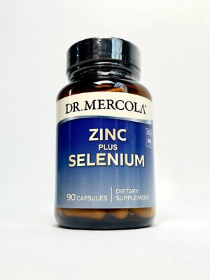 Dr. Mercola Zinc Plus Selenium Mineral Immune Support 90 Capsules EXP 09/25