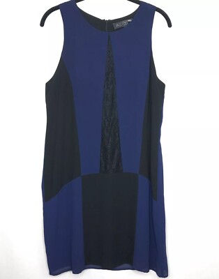 ASTR Women's Sz L Nordstrom Black Lace Inset A-line Dress Contrast Color  Block | eBay