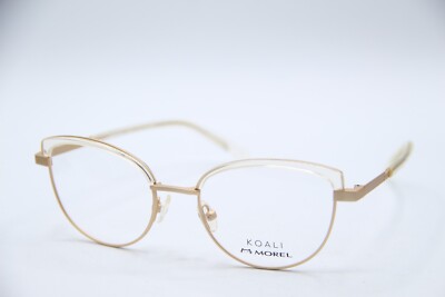 NEW MOREL KOALI 20035K DD23 CRYSTAL GOLD AUTHENTIC DESIGNER EYEGLASSES 51-19