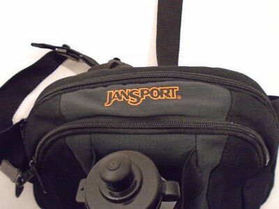jansport backpack belt pouch Jansport Fanny/waist Pack Hiking Belt Bag Bottle Holder Black New Bottle