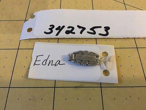 Sterling Silver WWII Forget-Me-Not  Bracelet charm  Link Edna