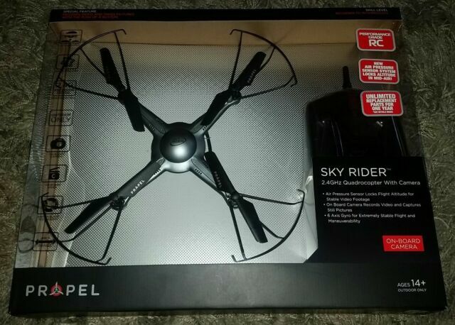 propel sky rider 2.4 ghz quadcopter with camera