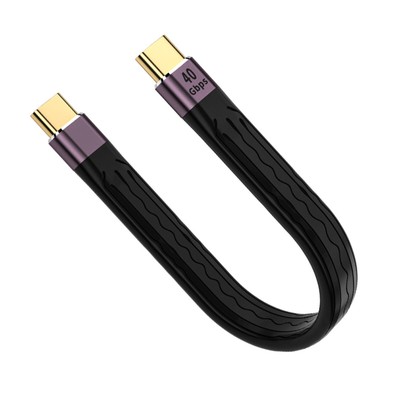 40Gbps 20V PD 100W Type C Data Cord Fast Charging Cable Short USB C Cable mm