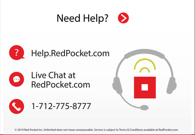 Buy $7.83/Mo Red Pocket Prepaid Wireless Phone Plan+Kit:1000 Talk Unlimited Text 1GB