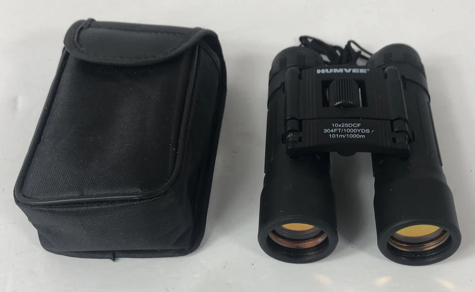Humvee 10x25 Dcf 304 Feet Thousand Yards Binoculars And Case - Image 2 of 4