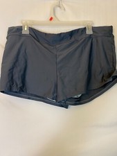 N WOMENS PLUS XXL 2X GRAY SHORTS RUNNING LINED Athletic