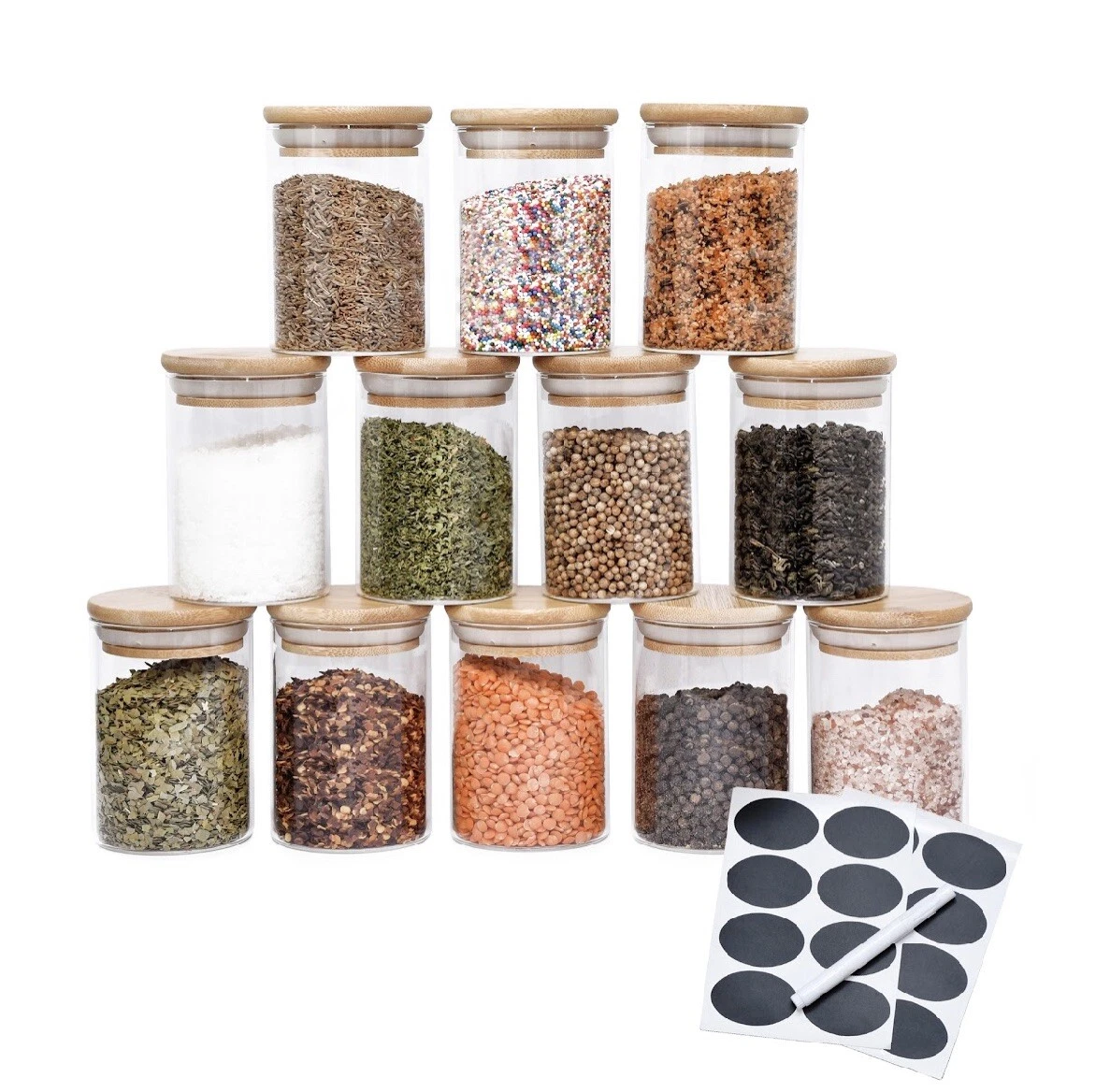 PreZervers| 12 Borosilicate Glass Jar |7oz| Decorative Labels| Bonus Item|
Opens in a new window or