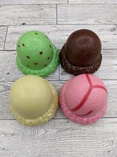 4 Melissa Doug Ice Cream Replacement Items Chocolate Strawberry Mint Scoop