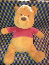 Disney GUND Winnie The Pooh Bear Plush 15" With Red Shirt