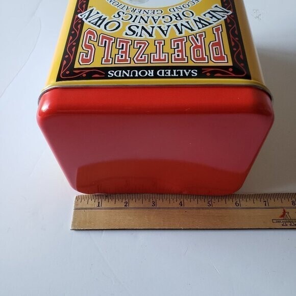 Vintage Newman's Own Organic Pretzels Tin