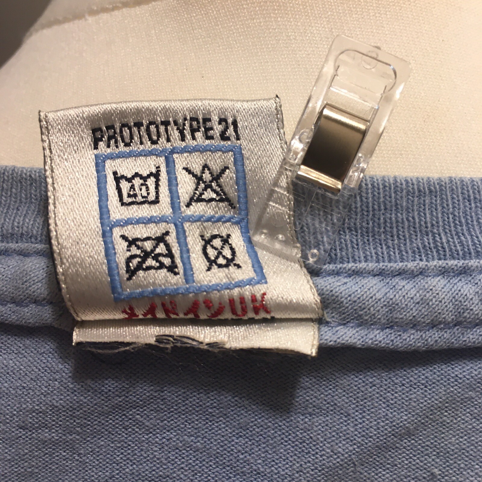 RARE VINTAGE “PROTOTYPE 21” brand GRAPHIC FRONT & LOGO BACK PRINT T-SHIRT, small image 8