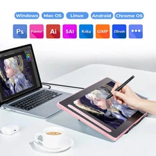 XPPen Artist 16 2nd Drawing Tablet - 15.4" Full-Laminated Screen, 127% sRGB Pink