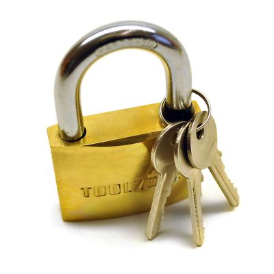 Lucchetto Ottone 60mm Con 3 Chiavi Antifurto | Leroy Merlin