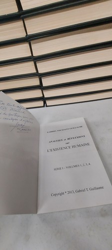 Signed Gabriel Toussaint Guillaume, L'existence Humaine Vols 1-4 - Picture 5 of 6