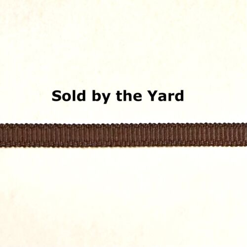 TURFTAN BROWN Ribbed 100% Nylon Ribbon 4mm Width for Model Horse Tack - BY YARD - Picture 1 of 1