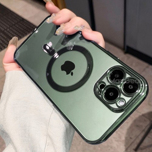 Funda magnética transparente con revestimiento magsafe para iPhone 15 14 13 12 11 Pro Max XS X - Imagen 27 de 29
