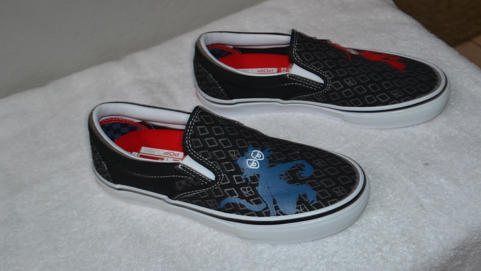 Vans X Krooked Skate Slip On Shoes for Men Size 6.5 VN0A5FCAAPM-image