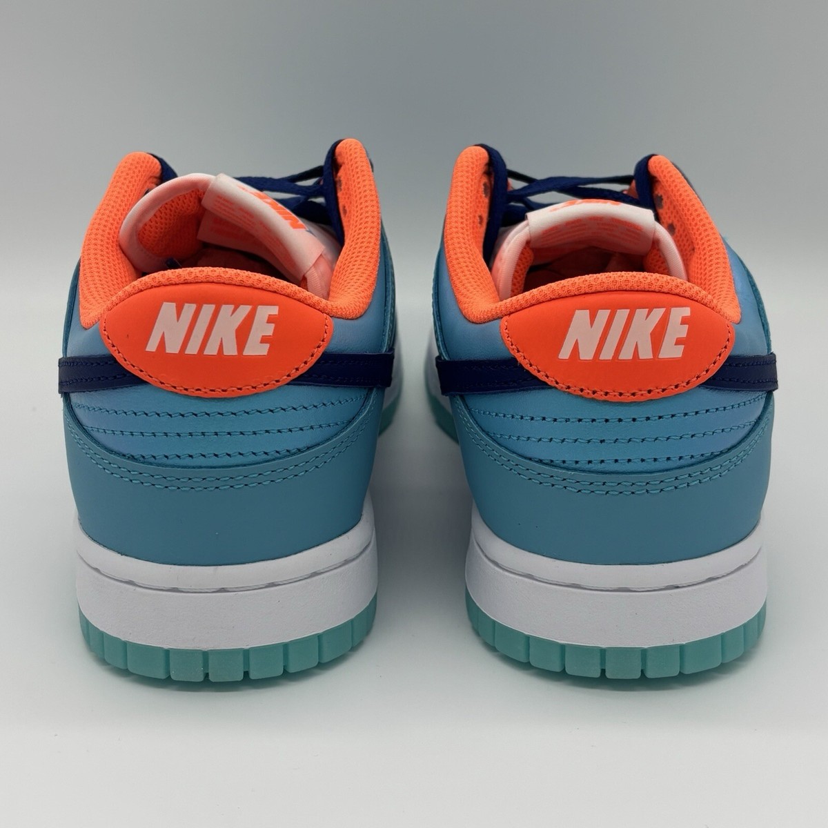Nike Dunk Low SE Baltic Blue Total Orange Sneakers HQ1538-416 Mens