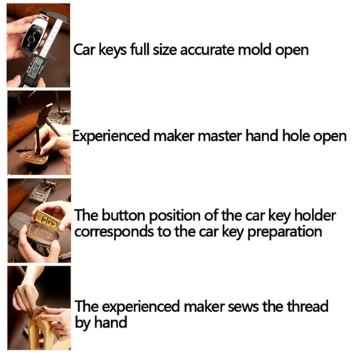 Leather Remote Car Key Fob Cover Case For Kia EV9 Picanto GT Line Sorento 2024 - Bild 3 von 14