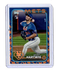 2024 Topps Team Color Grant Hartwig SSP Parallel Rookie Card #130 New York Mets