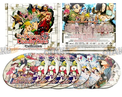 THE SEVEN DEADLY SINS (SEASON 1-5) - DVD (100 EPS+4 MOVIE) ENG DUB, SHIP FROM US