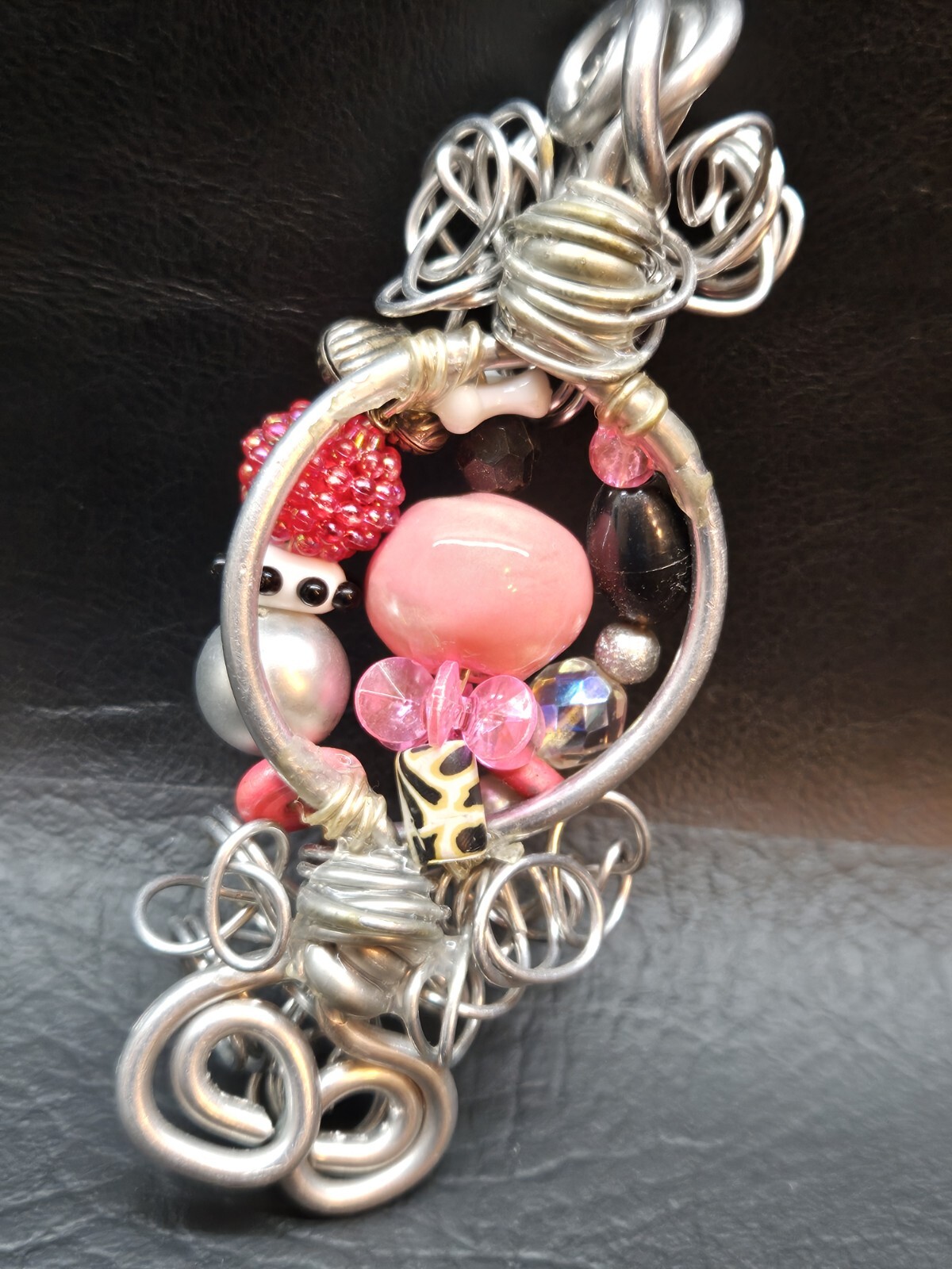 Multicolor Handcrafted Long Statement Pendant? I … - image 4